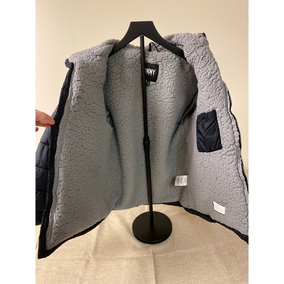Youth boys DKNY Sport black coat size large 14/16 - Picture 6 of 8